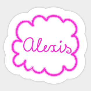 Alexis. Female name. Sticker